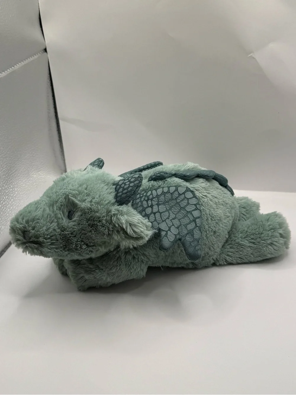 Carters Sage Green Dragon Dinosaur Stuffed Animal Plush